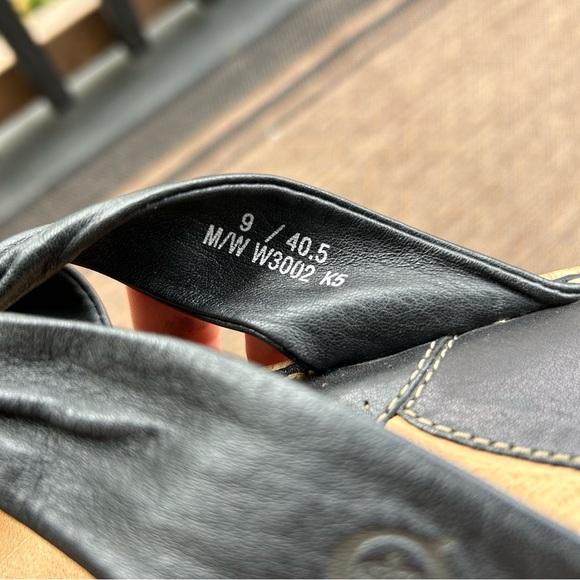 Brighton Woven Satchel Bag Purse Black Tan Straw Leather Shoulder strap - Picture 5 of 7